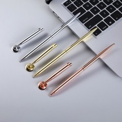 Signing Ballpoint Pen Vintage Desk Attached Holder Round Sign Signature Pens Set
