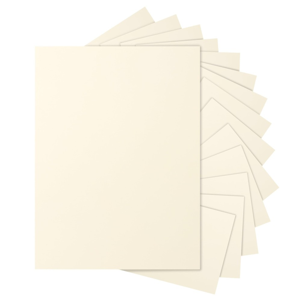 Silunkia 40 Sheets Cream Cardstock 8.5 x 11 Off White Paper, 200gsm/75lb Ivor…