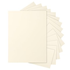 Silunkia 40 Sheets Cream Cardstock 8.5 x 11 Off White Paper, 200gsm/75lb Ivor…