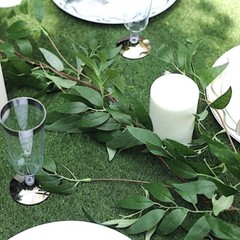 60-Inch long Green Artificial Willow Leaves Vine Garland Wedding Decorations