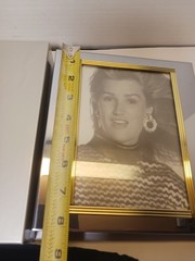 Royal Limited Silvertone Album Frame w/ Gold Accents Holds 64 Photos NOS