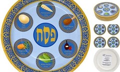 48 9″ Passover Plates for Seder Plate Disposable Paper Tableware Party