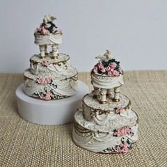 Enesco Made From Scratch Love Birds Wedding Cake Topper Pink Roses