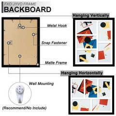 4×6 Picture Frame Collage, Display 5 4×6 Picture Collage or 11×13 Photo Only …