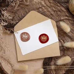 Dragon Sword Wax Seal Stamp 1″ Vintage Embossed Stamp Sealing | Removable Hea…