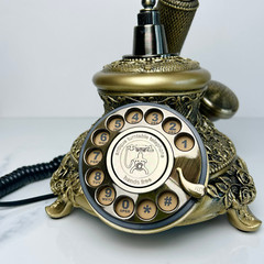 Vintage Wedding Audio Guestbook Gold Recorder Reusable Guest Book Phone Wedding
