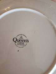 Mismatched 2 Tiered Serving Dessert Tray Stand Duchess Ivy & Queens Bone China