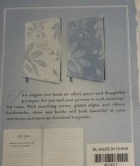 Hallmark Our Vows Wedding Gift Set Keepsake Frame & Vow Books New Sealed