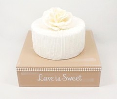 Love is Sweet Wedding Cake Stand Box, Pearl Cake Stand, Taupe, Cupcake Stand