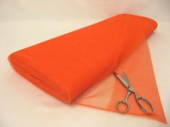 Dress Net 100% Polyester Tulle Fabric Material – FLAME ORANGE