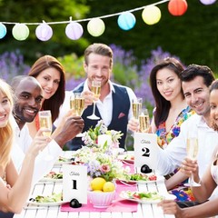 20 Pieces Table Number Cards Round Table Number Stands Modern Cursive Number …