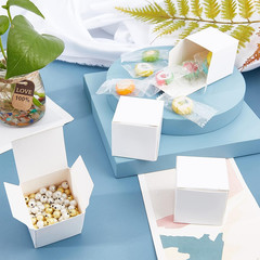 30 Pack Kraft Paper Box 1.57″ Mini White Paper Gift Packaging Box with Lid Soap