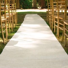 Burlap Wedding Aisle Runner, 36 inch x 100 feet, Rustic
