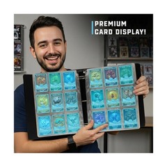 CardGuard Premium 3” Trading Card Binder – 100 Side-Loading Pag… U
