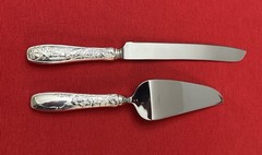 Tiffany & Co JARDIN 2 Pc Cake Serving Set W/box Sterling Handle