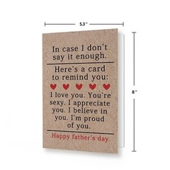 Sweet Fathers Day Cards Gifts for Boyfriend Husband, Happy Father’s Day Gift …