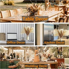 10 Stems 46″ inch White Ppas Grass Decor Tall, Lar Pompas Grass, Boho