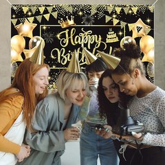 Happy Birthday Party Backdrops Cloth Photography Backgrounds Birthday Banner …