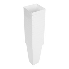 4-tier Flower Holder Flower Display Stand with 16 Pieces Buckets Metal PP