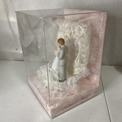 1980s Traditional Classic Wedding Cake Topper by HORTENSE HEWITT UNUSED Marriage