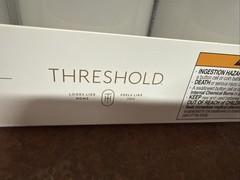 Threshold LED Pillar Candle Set 3pk 6in H X 2.95 White Black Wick