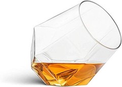 Plastic Stemless Wine Glasses 32 Pack – Diamond Shaped Unbreakable Clear