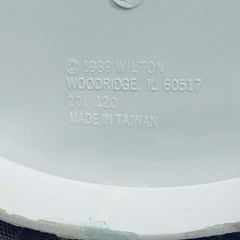 Wilton «Dedication» Wedding Cake Top, Black coat, black pants.