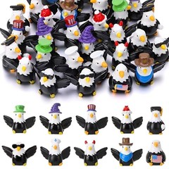 32 Pack Bald Eagle Toy Figures, Novelty Tiny Bald Eagle 10 Style of Bald Eagle
