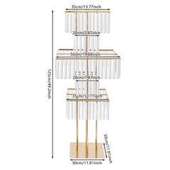 2PCS Flower Display Stand, 5 Tier Flower Vase Stand, Modern Wedding Flower Stand
