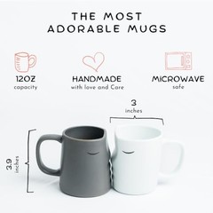 Kissing Couple Mug Set, Wedding present for Couples, Engagement Gifts,