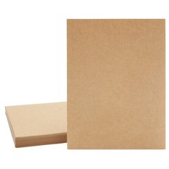 96 Sheets Brown Kraft Cardstock Paper 176GSM for 8.5 x 11 inches, brown
