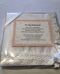 NIB-Ganz Wedding Keepsake Bridesmaid Handkerchief 13x13in