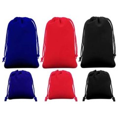 25/50Pcs Velvet Drawstring Gift Pouches Ring Jewelry Bag 2.8*3.5in/3.9*5.9in