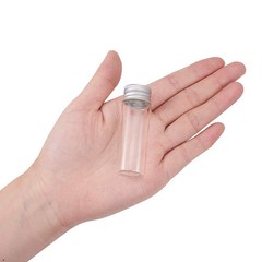 BENECREAT 20 Pack 15ml/0.5oz Glass Bottles Sample 15ml-0.86×2.75″, Clear
