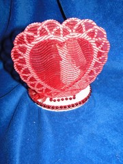 New Elegant Wedding Dancing Couple Caketop, Crystal Heart, red decor #338