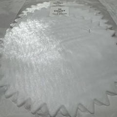 White Tulle Circles 9″ Round 125 Pieces Wedding Favors New Old Stock(56)