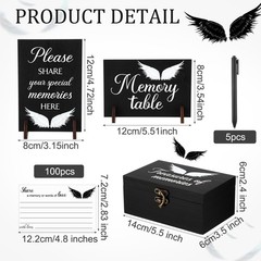 112 Pcs Celebration of Life Memory Cards Set Share a Memory Cards with Box 2 …