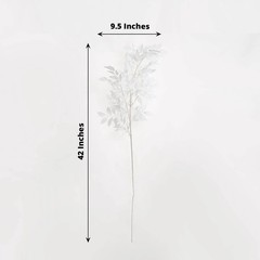 Balsa Circle 2 White 42 in Artificial Beech Leaves Bushes Silk 42″,
