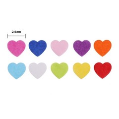 DECORA 1 Inch Multicolor Hearts Paper Confetti for Wedding 1.2 inch, Heart