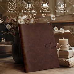 Artmag Photo Album 4×6 320 Photos, Thick Leather Cover Picture Album with 20 …