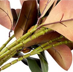 Set of 4 Magnolia Branches 32 Inch Long Artificial Magnolia with Leaves Green…
