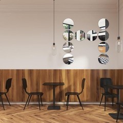 Pack Acrylic Round Mirrors Non Glass Round Mirror Plate Self 6 inches/15 cm 10