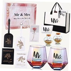 Wedding Gifts Engagement Gifts for Couples C-Mr and Mrs Travel Gift