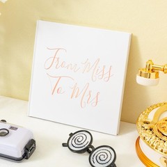 Bridal Shower Guest Book from Miss to Mrs Picture Book Polaroid Blank Pages f…