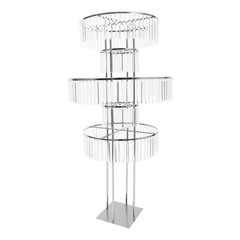 Metal Wedding Flower Stand Crystal-like Pedestal Stand 10kg/22lbs For Parties