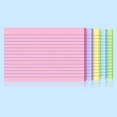 200 Count Index Cards 4×6 Inch, Colored Flash Card (40 Sheets Each), Note Tak…