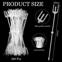 240 Pcs Floral Picks Card Holders – Plastic Flower Sticks for Bouquet, Wedding &