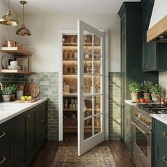 Pantry Door 30×80 Inch – French Interior Door Slab with 10 30×80 Inch – White