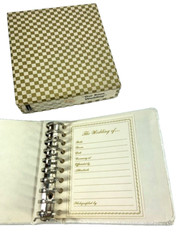 NEW VTG TAP Taprell Loomis ~Our Son’s Wedding ~ 5-1/2″ X 5-1/2″ Ring Binder USA