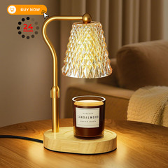 Candle Warmer Lamp with Timer Dimmer, Birthday Gifts for Women Amber-gold